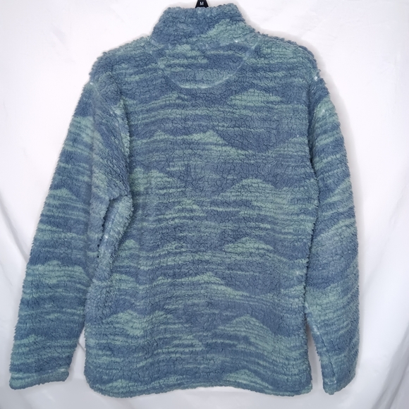 SOUTHERN MARSH Men's Slate & Mint High Mesa Sherpa Pullover Jacket XS - Picture 6 of 11